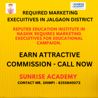 REQUIRED MARKETING EXECUITIVES IN JALGAON CITY AND DISTRICT